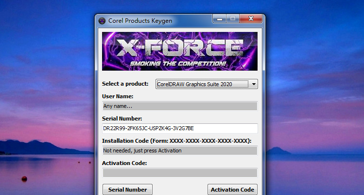 [注册机]X-FORCE COREL产品