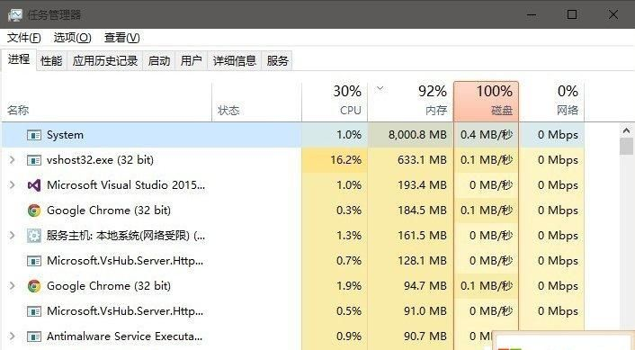 windows10 cpu 占用100%